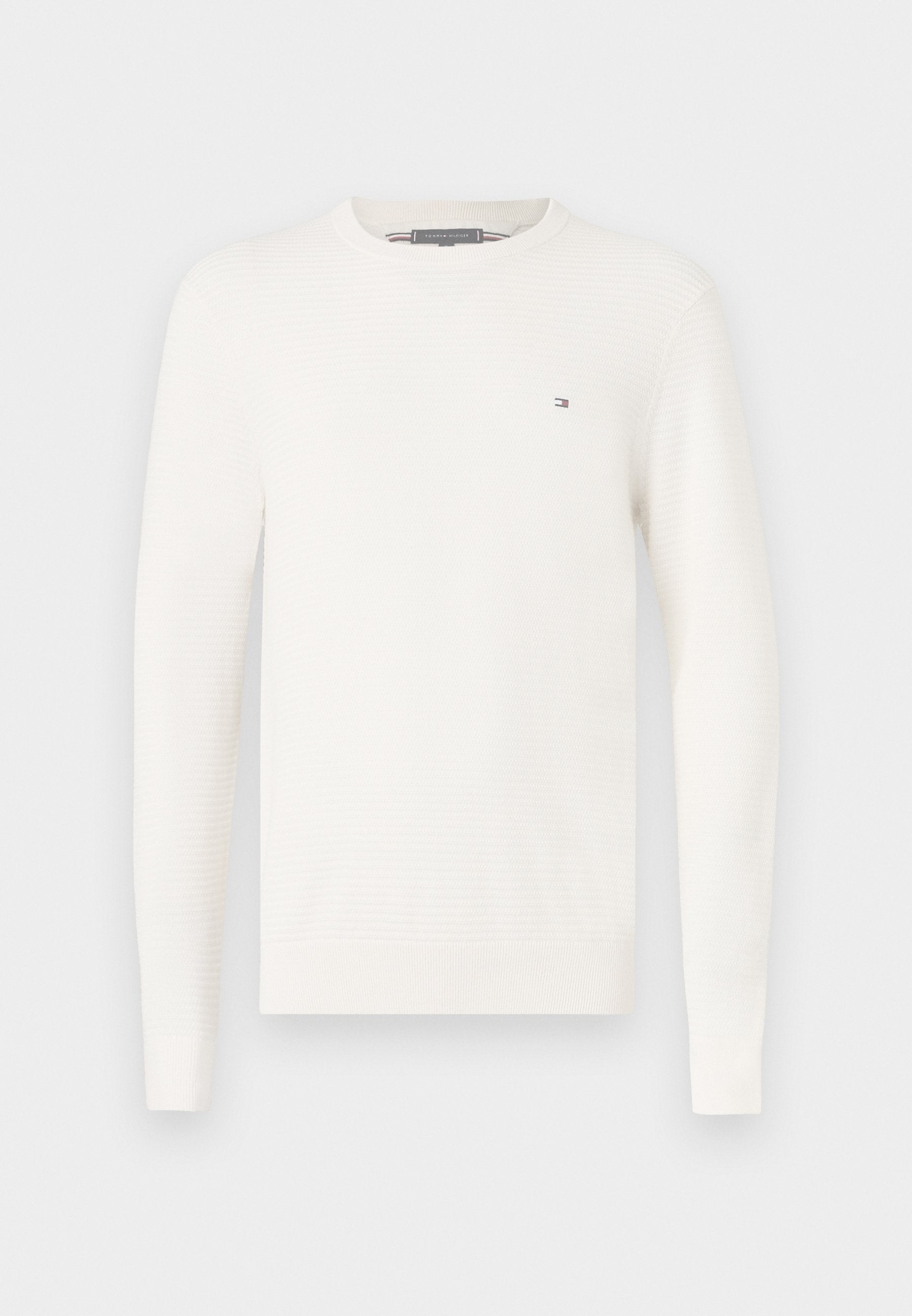 TEXTURED KNIT CREW NECK JUMPER Media 1