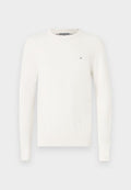 Tommy Hilfiger TEXTURED KNIT CREW NECK JUMPER - Jumper - ivory petal