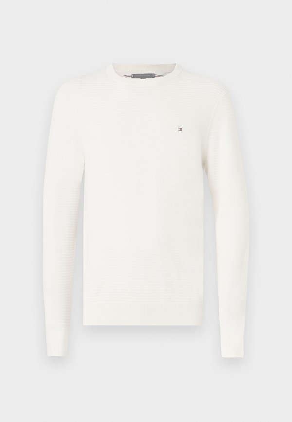 Tommy Hilfiger TEXTURED KNIT CREW NECK JUMPER - Jumper - ivory petal