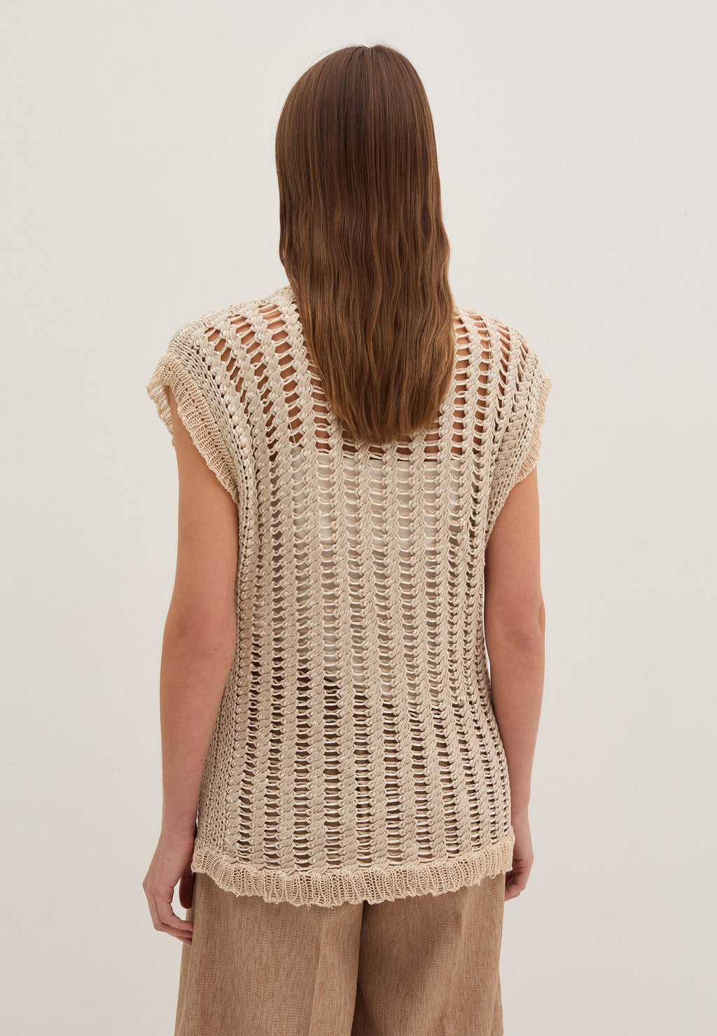 Stefanel OPENWORK  WITH TWO-TONE YARN