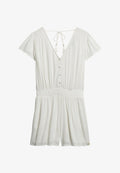 Superdry & Co SHORT SLEEVE PRINTED PLAY - Jumpsuit - off white