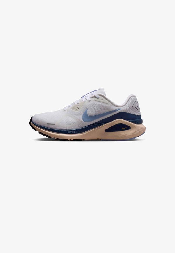 Nike Performance STRUCTURE 26 - Road running shoes - white mystic navy sundial aluminium