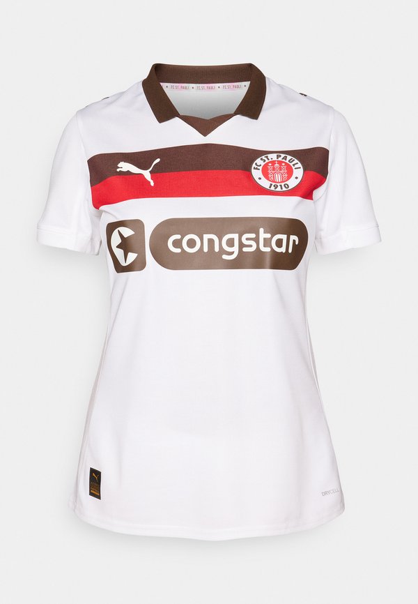 Puma FCSP AWAY - Club wear - white/espresso brown