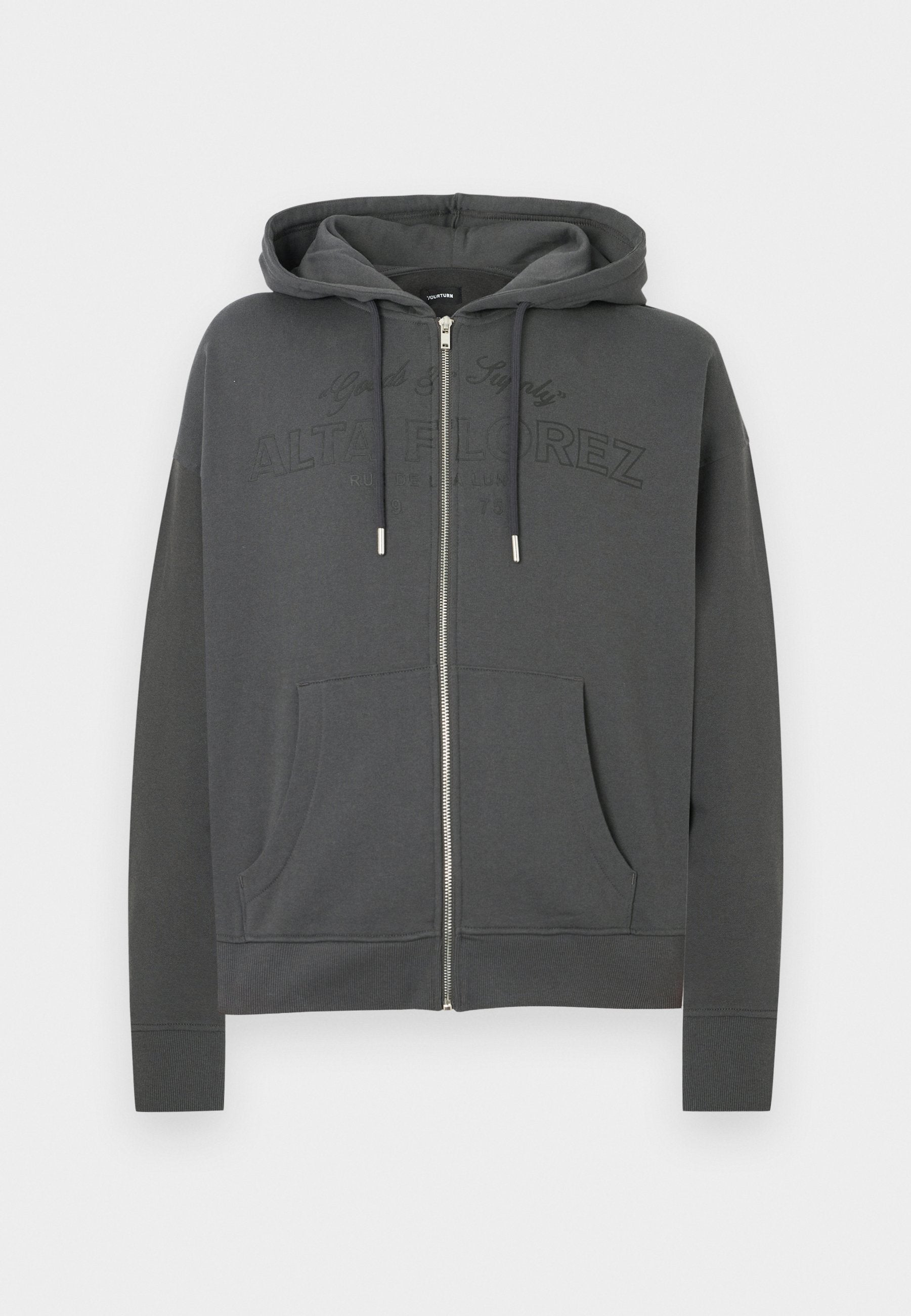 YOURTURN UNISEX RELAXED FIT ZIP-UP HOODIE