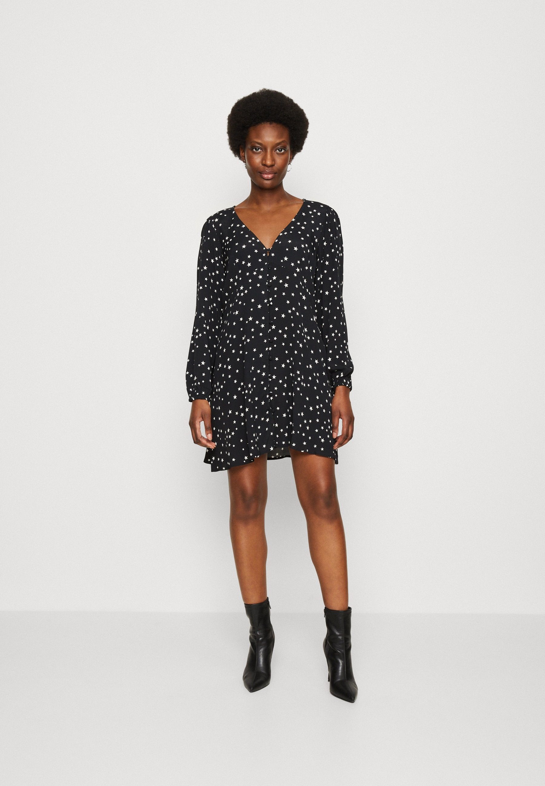 GAP BUTTON FRONT MINI DRESS