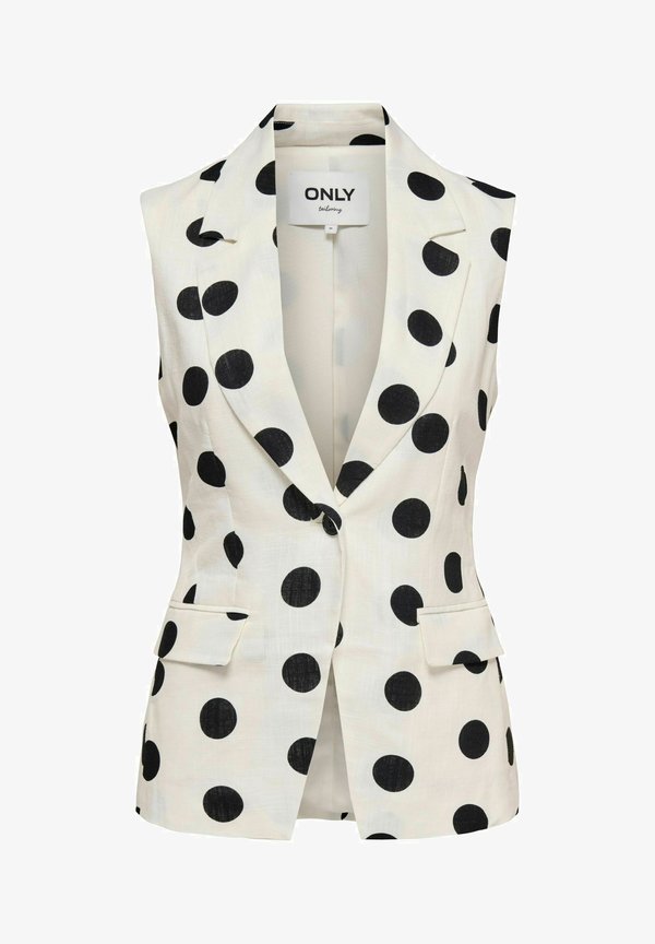 ONLY s ONLVIESTA Linen Tailored Waist - Waistcoat - cloud dancer