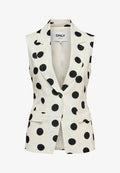 ONLY s ONLVIESTA Linen Tailored Waist - Waistcoat - cloud dancer