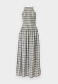 SHIRRED SLEEVELESS MIDI DRESS Media 1