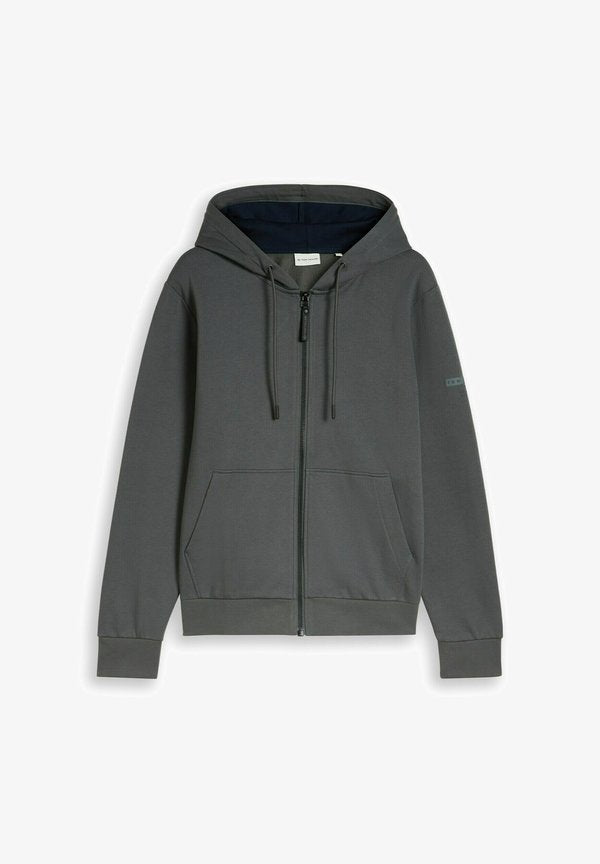 TOM TAILOR TOM TAILOR JACKE KAPUZENSWEATJACKE - Zip-up sweatshirt - darkest olive