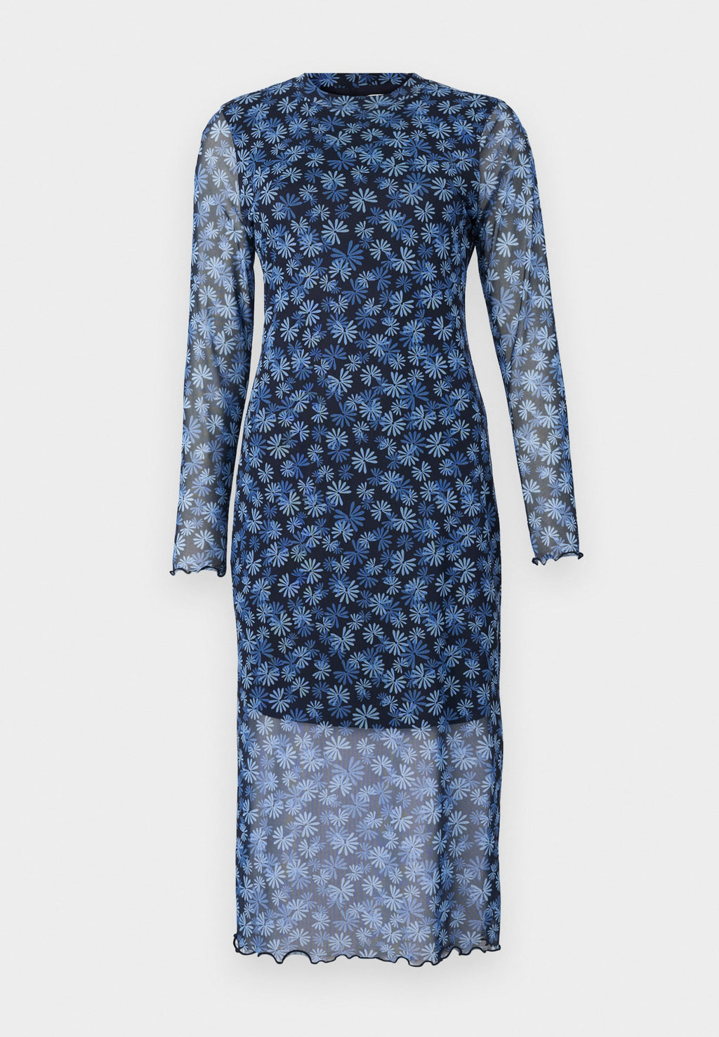 TOM TAILOR DENIM MIDI DRESS MOCK NECK