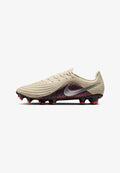 Nike Performance NIKE TIEMPO MAESTRO ACADEMY FG / MG UNISEX - Firm-ground football boots - fossil burgundy crush metallic silver