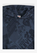 Levi's® SUNSET GRAPHIC HOODIE - Hoodie - cowboy collage aop n - blues