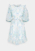 IN THE STYLE LORNA LUXE FRILL HEM CUT OUT BACK DRESS