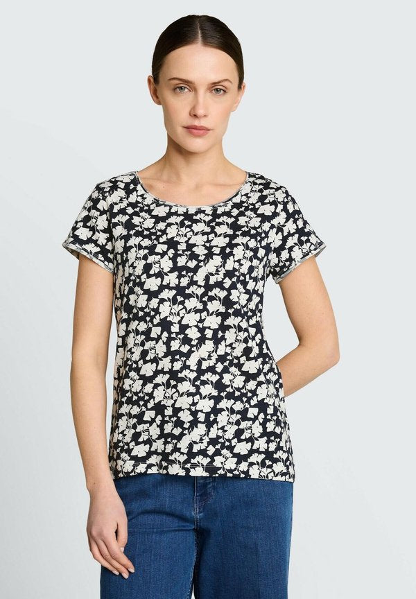 TOM TAILOR Basic T-shirt - blue ginkgo minimal