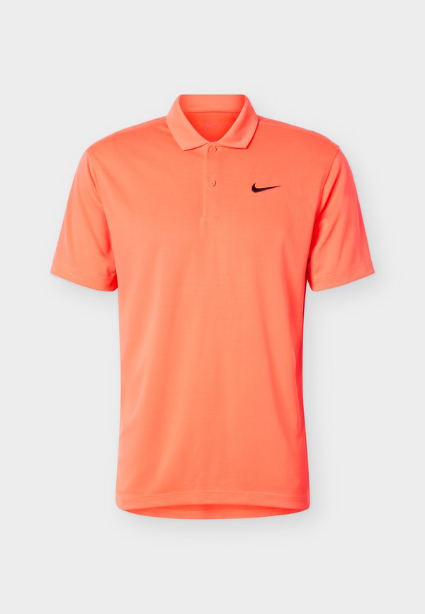 Nike Performance SOLID - Polo shirt - bright crimson/black