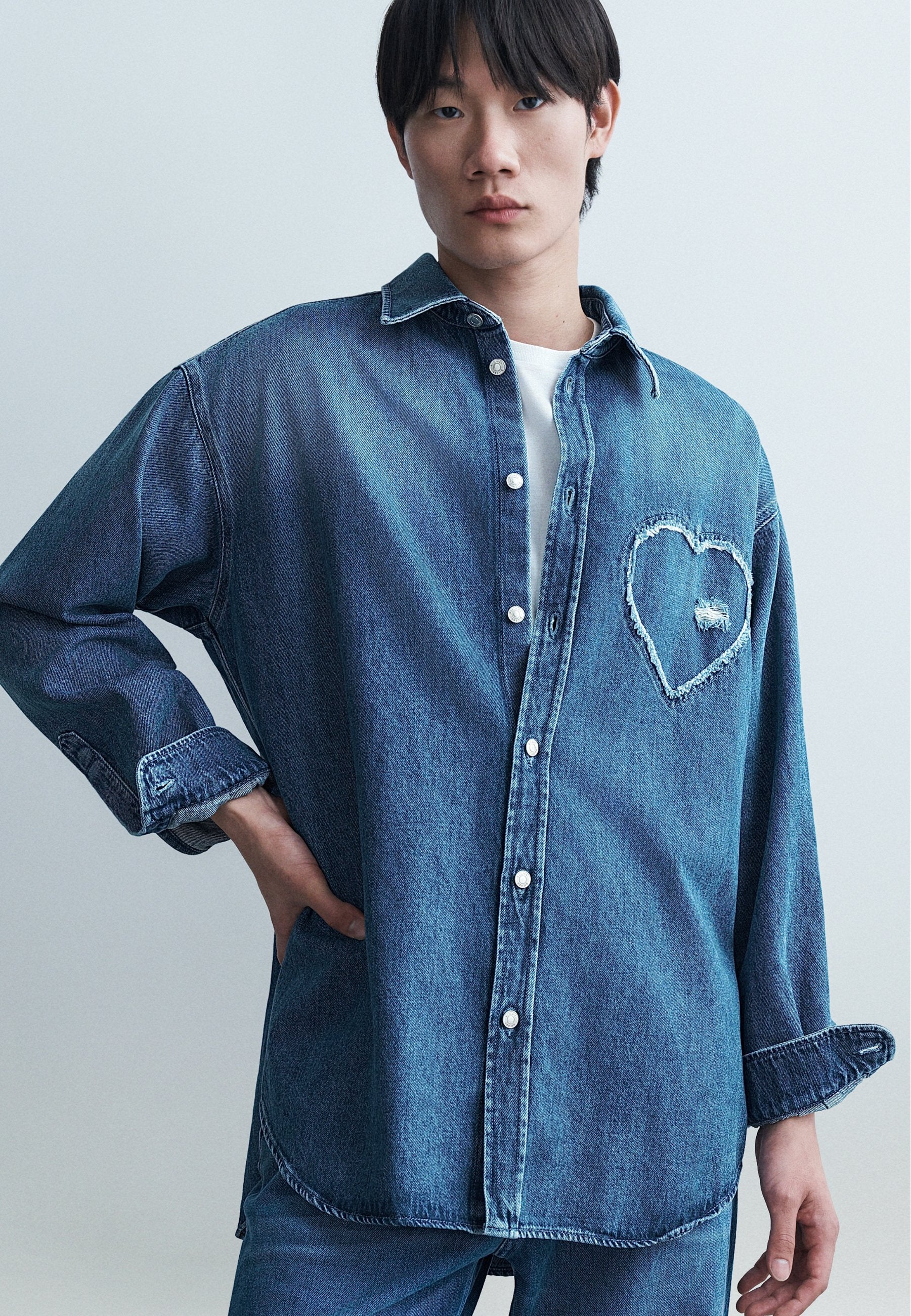 MOSCHINO HEARTS CAMICIA