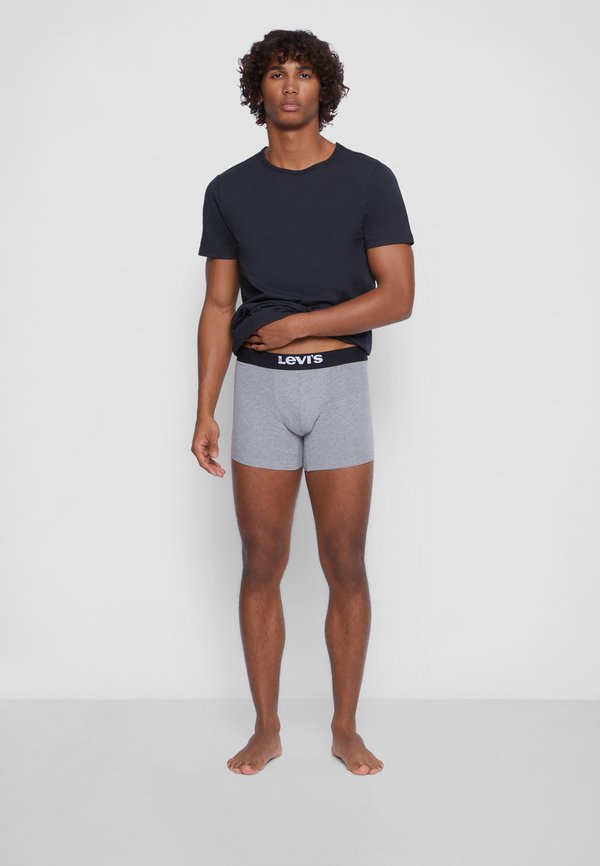 Levi's® MEN SOLID BASIC BOXER BRIEF 4 PACK - Boxer briefs - black/grey melange