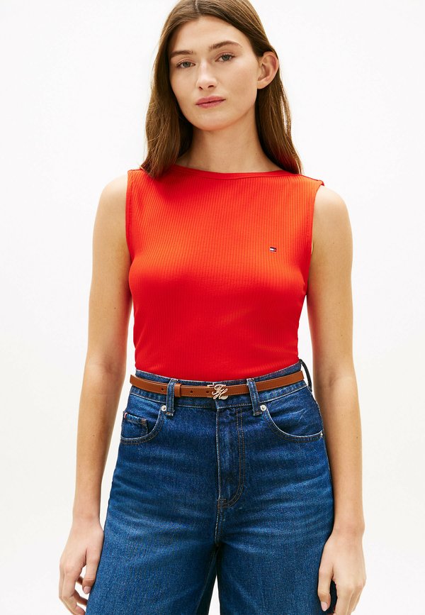 Tommy Hilfiger SLIM BOAT NECK  - Top - fireworks