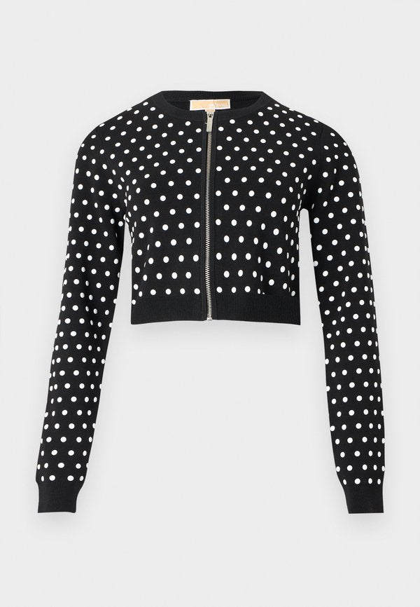 MICHAEL Michael Kors DOME STUDS ZIP CARDI