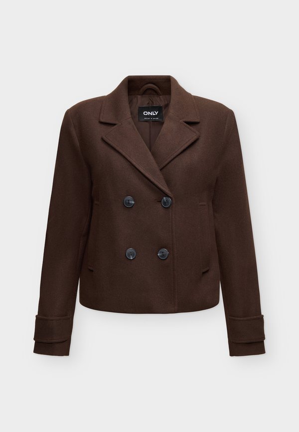 ONLY ONLFREJA SHORT DB JACKET OTW NOOS - Blazer - hot fudge melange