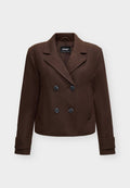 ONLY ONLFREJA SHORT DB JACKET OTW NOOS - Blazer - hot fudge melange