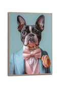 Orange Wallz DRESSED BOSTON TERRIER