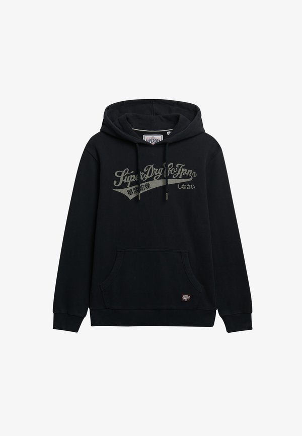 Superdry & Co HERITAGE BRAND - Hoodie - black