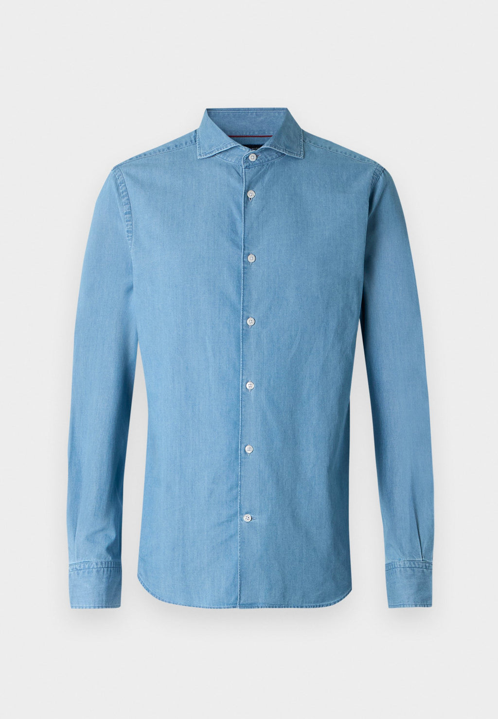 SMART CASUAL SLIM FIT DENIM SHIRT Media 1