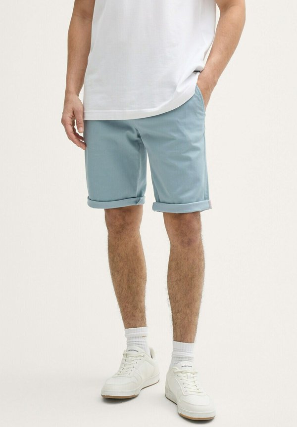 TOM TAILOR SLIM - Shorts - grey mint