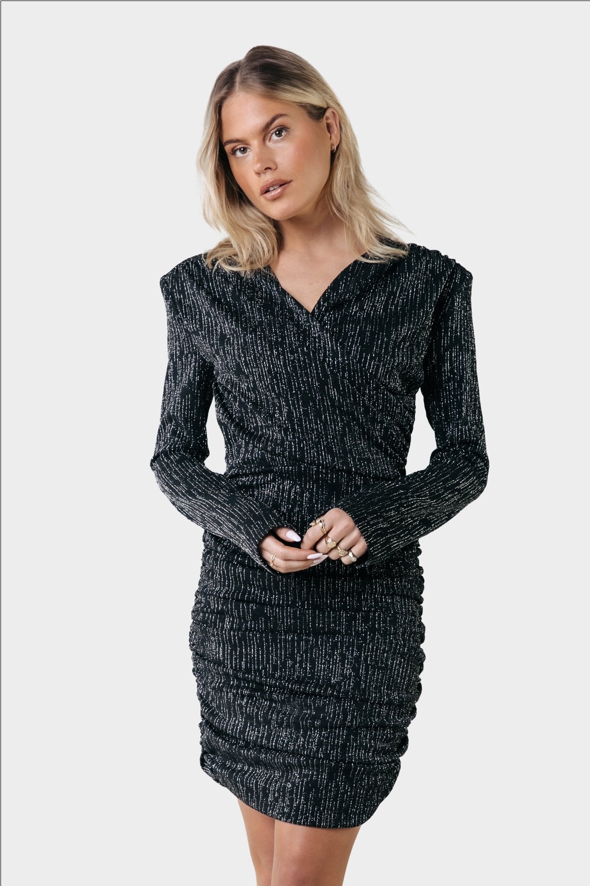 Colourful Rebel BRYSSA STRIPES PADDED DRESS