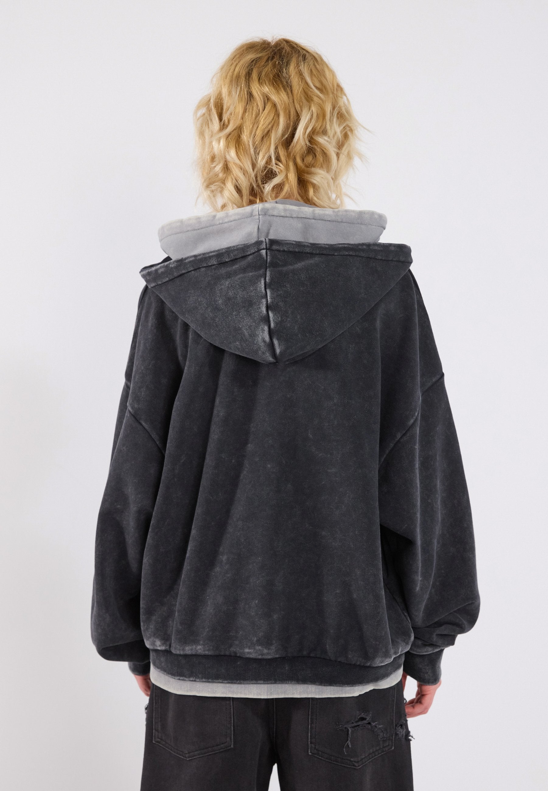 YOURTURN UNISEX RELAXED FIT DOUBLE LAYER JACKET