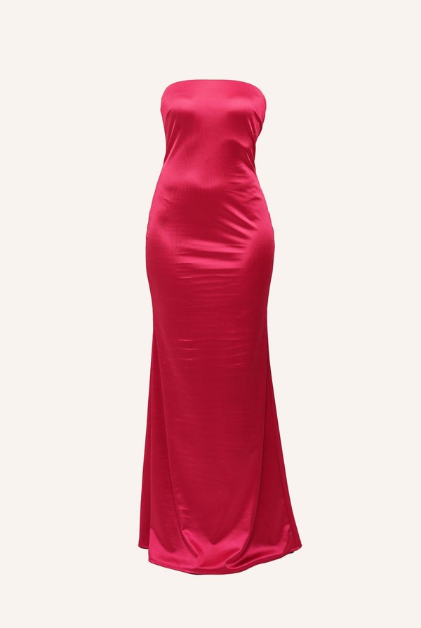 WAL G TALL DAHLIA BANDEAU MAXI