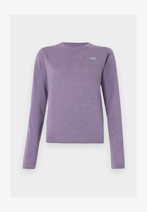New Balance ATHLETICS  - Long sleeved top - candied violet heather