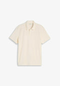 TOM TAILOR TOWELING POLO - Polo shirt - gardenia white