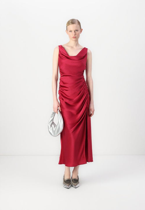 Abercrombie & Fitch Cowl Neck Draped Maxi Dress