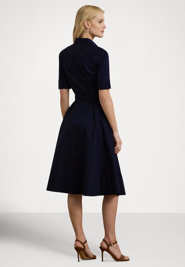 Lauren Ralph Lauren Petite BELTED COTTON-BLEND SHIRTDRESS