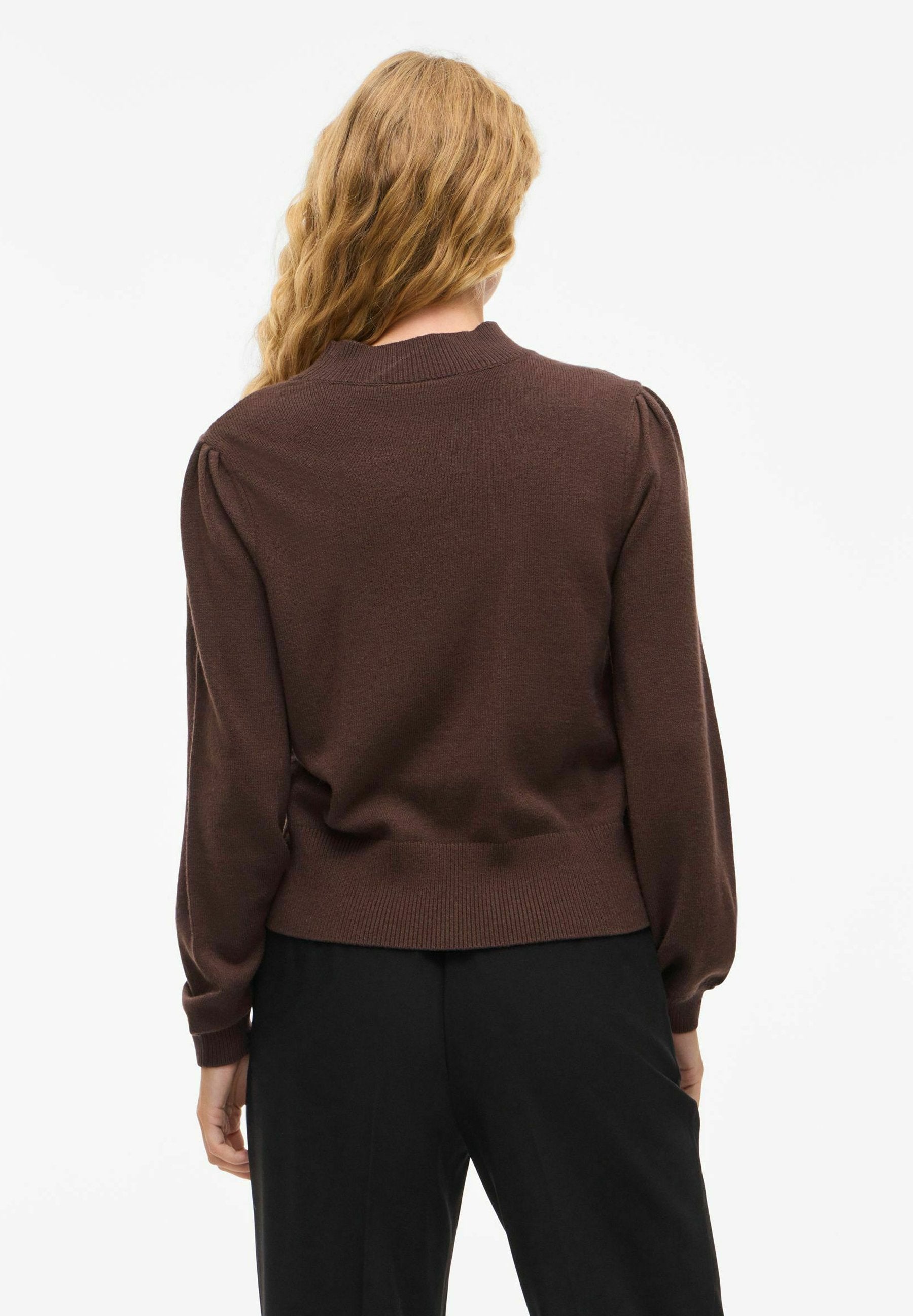 VILA VIRIL TURTLE-NK BALLOON L/S TOP - NOOS