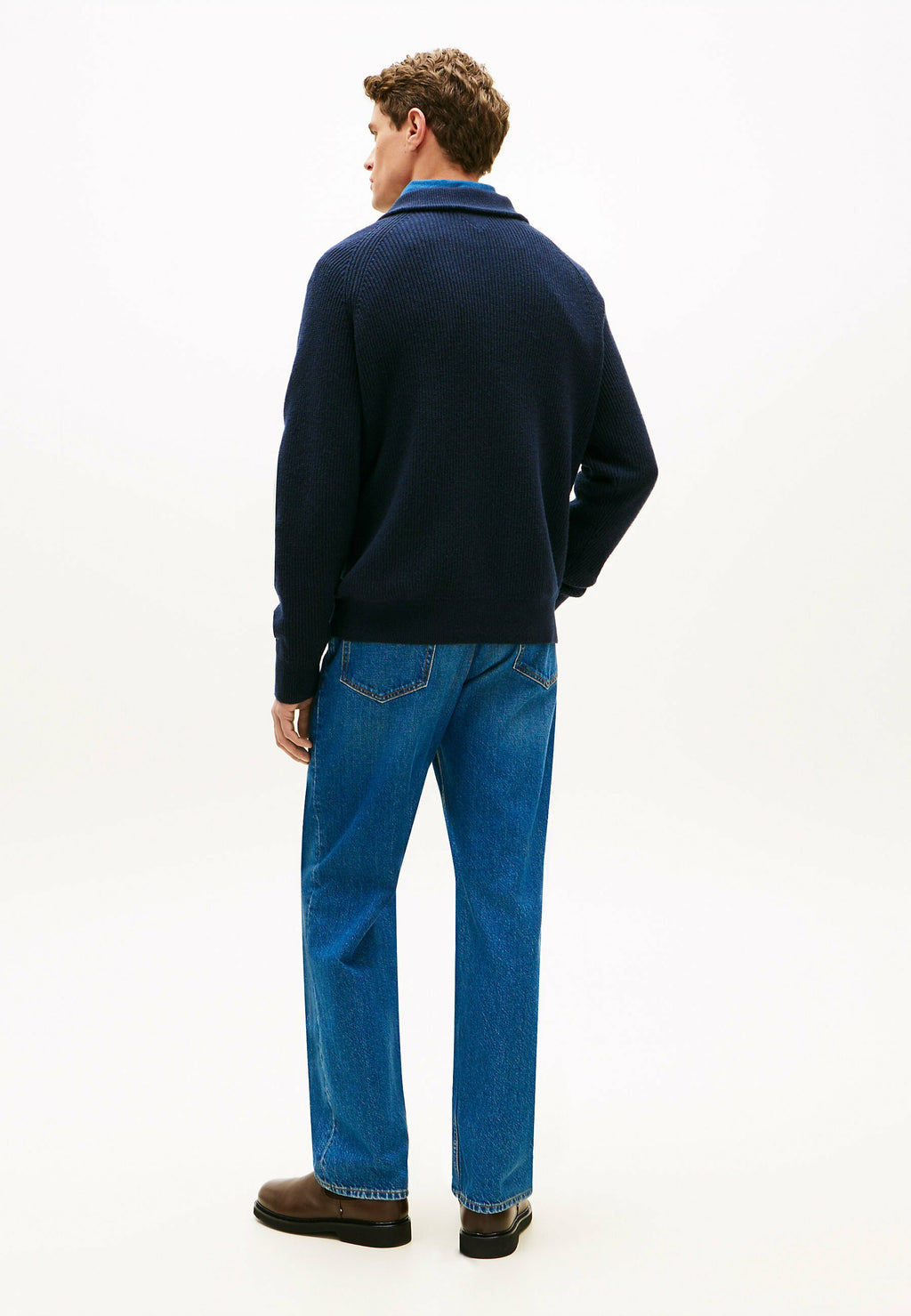 FISHERMAN RIB-KNIT RELAXED JUMPER WITH WOOL Media 4