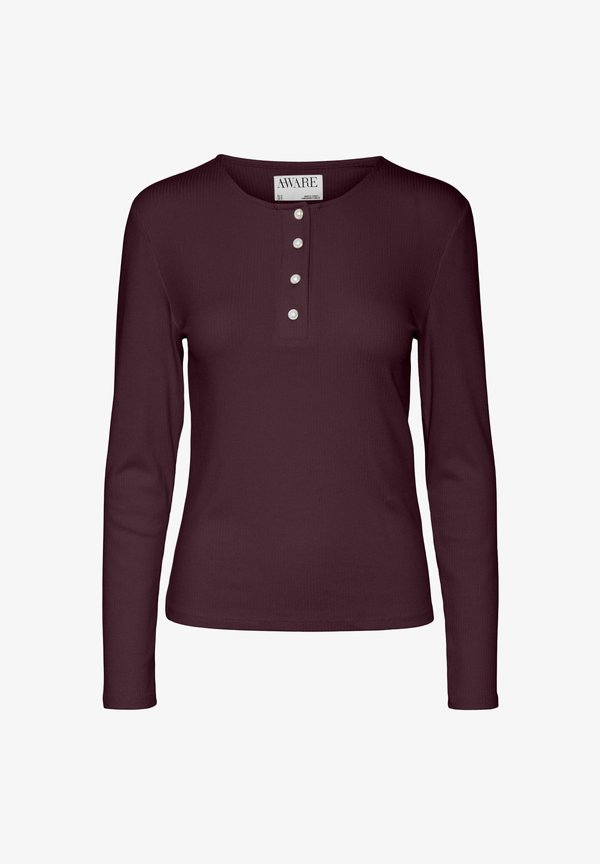Vero Moda AWZADIE - Long sleeved top - winetasting