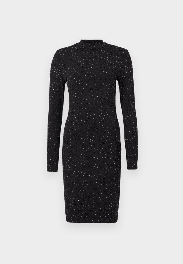 Vero Moda VMNATA HIGHNECK DRESS - Cocktail dress / Party dress - black