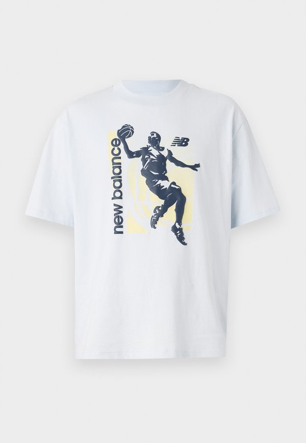 New Balance HOOPS GRAPHIC VINTAGE - Print T-shirt - ice blue