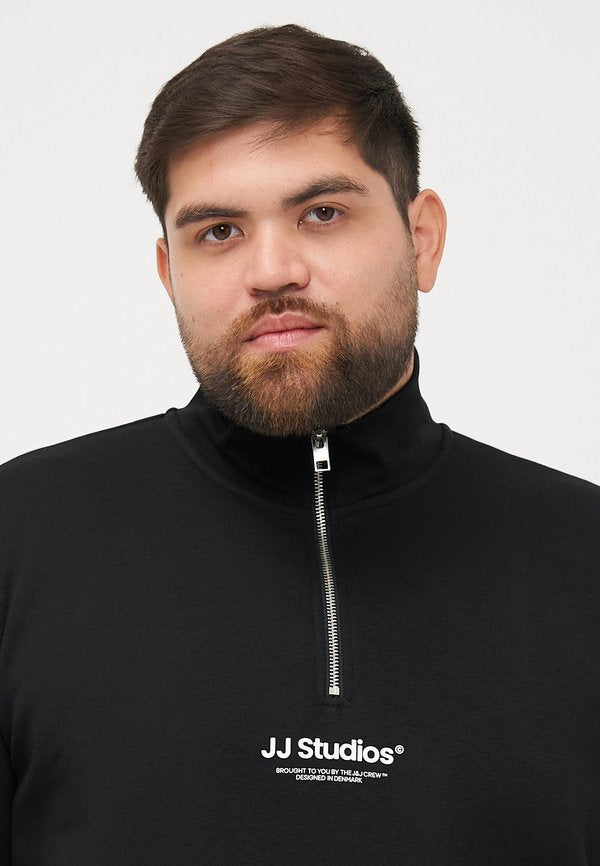 Jack & Jones Half zip Plus Size Printed Half zip