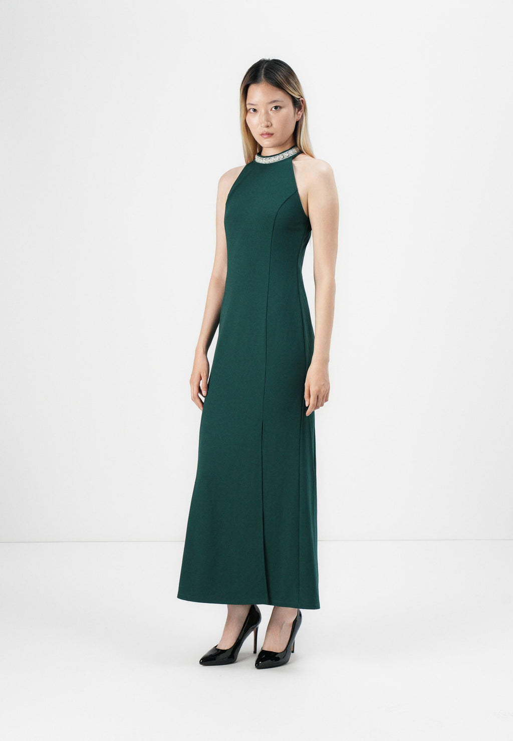 VILA VIVARA HALTER NECK DRESS