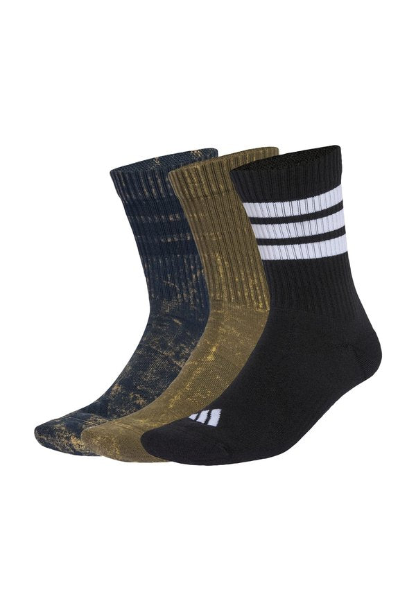 adidas Performance 3 STRIPES  CUSHIONED CREW STONE WASH 3 PAIR PACK UNISEX