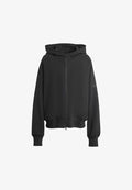 adidas Sportswear SOFT LUX FULL ZIP HOODIE - Zip-up sweatshirt - black