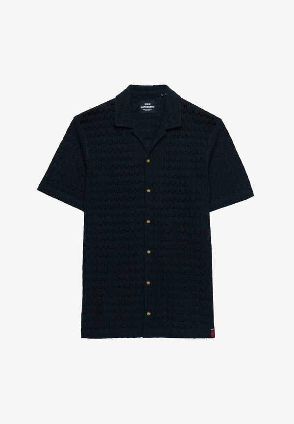 Superdry & Co Shirt - navy crochet