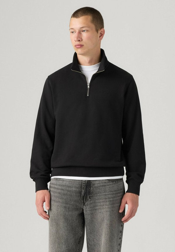 Levi's® ORIGINAL HM QUARTER ZIP WINETASTING HTR - Sweatshirt - winetasting htr - blacks -