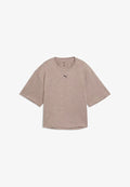 Puma RELAXED FIT - Sports T-shirt - sandstone heather