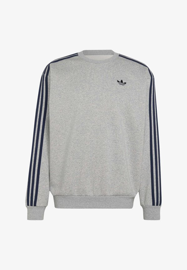 adidas Originals CREW - Sweatshirt - medium grey heather/night indigo