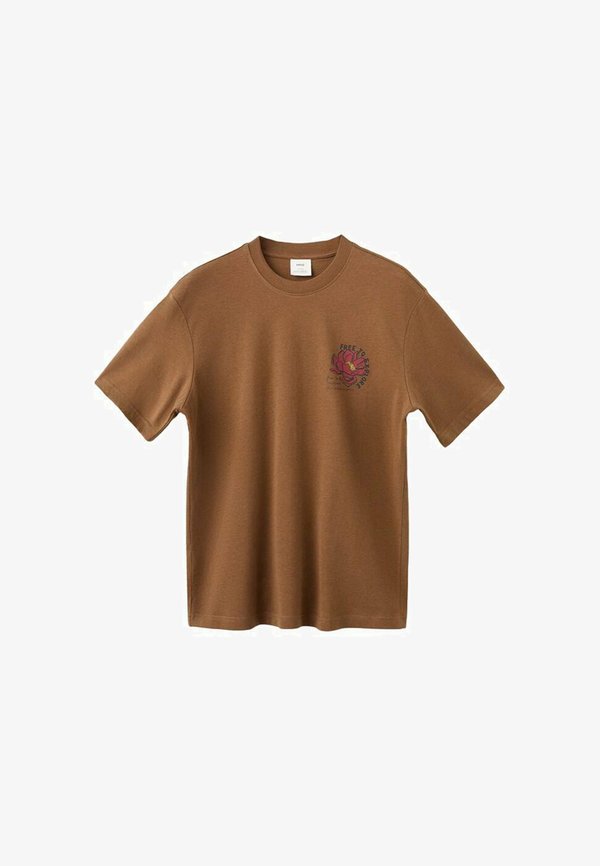 Mango Print T-shirt - tobacco-braun